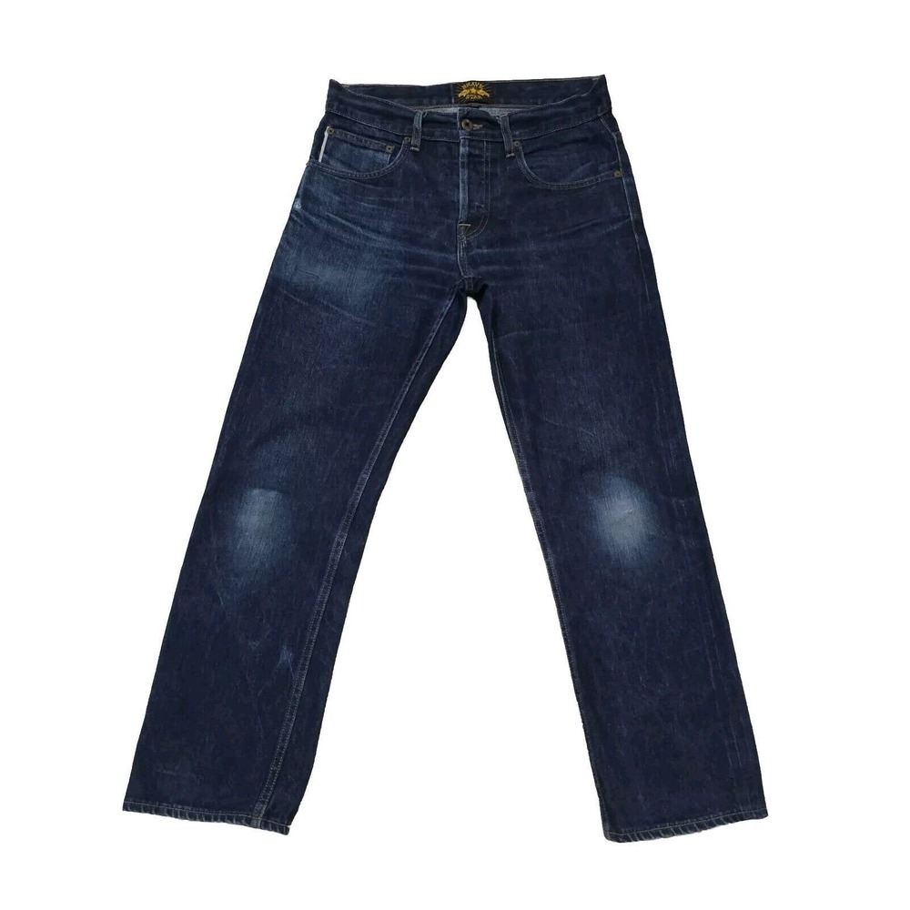 Brave Star Selvedge Jeans Heavy Denim Made in USA Straight Leg Size 30×28.5